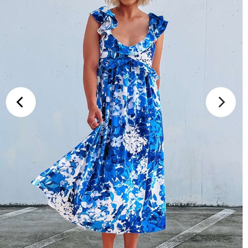 Midi floral dress